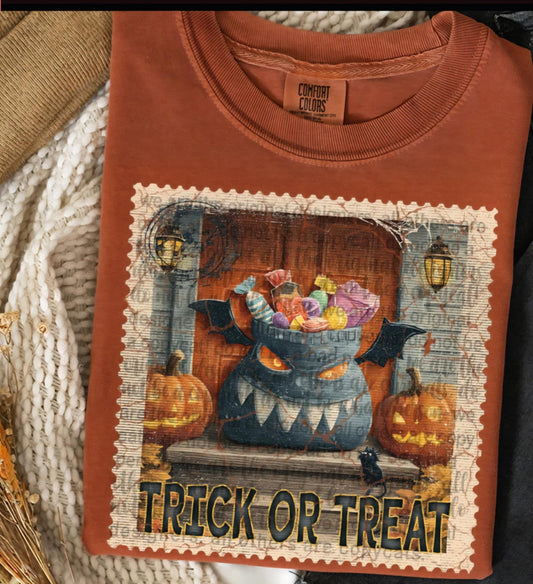 Trick or treat stamp