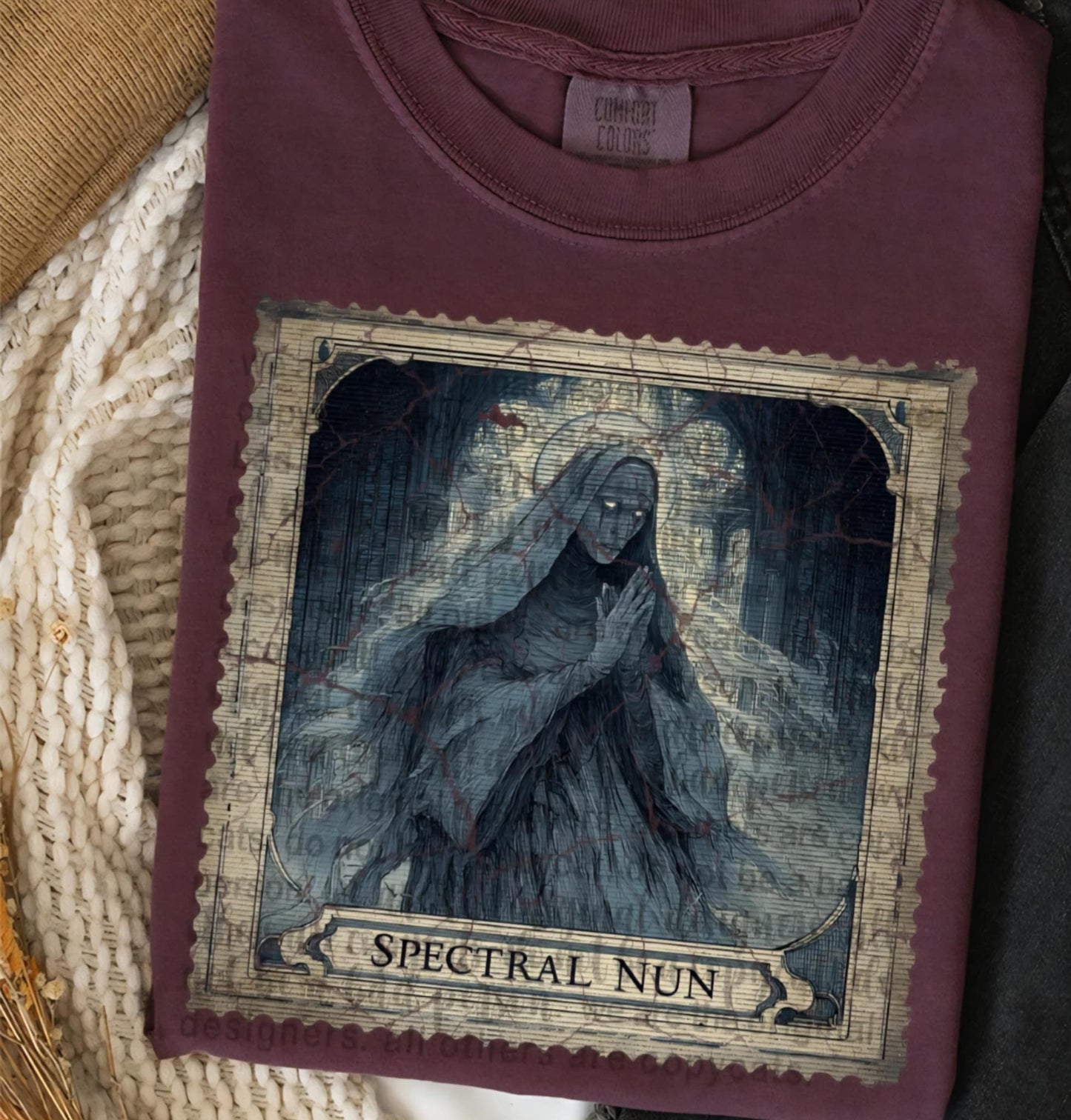 Spectral nun stamp