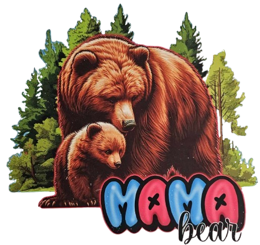Mama Bear pink & blue