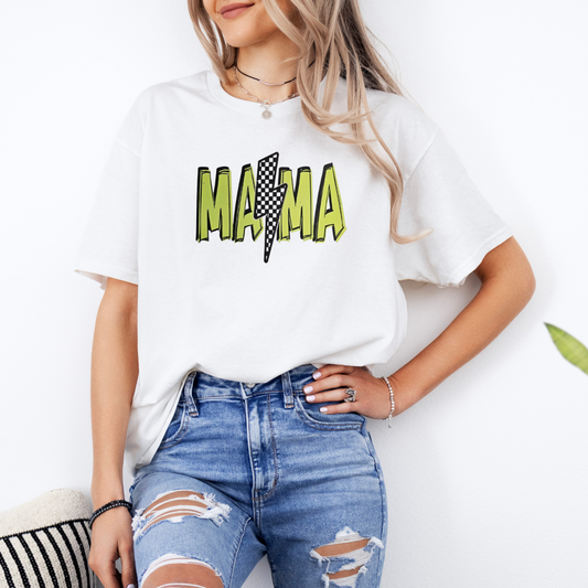 Green Mama lightening bolt