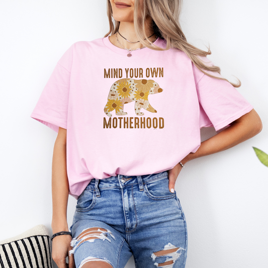 Mind your own Motherhood floral bear