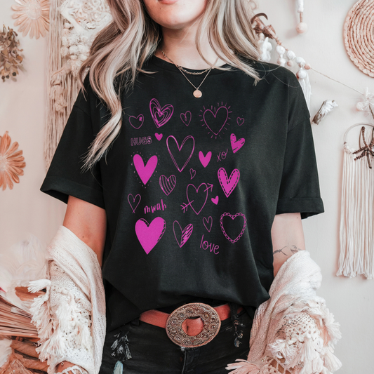 Pink hugs heart