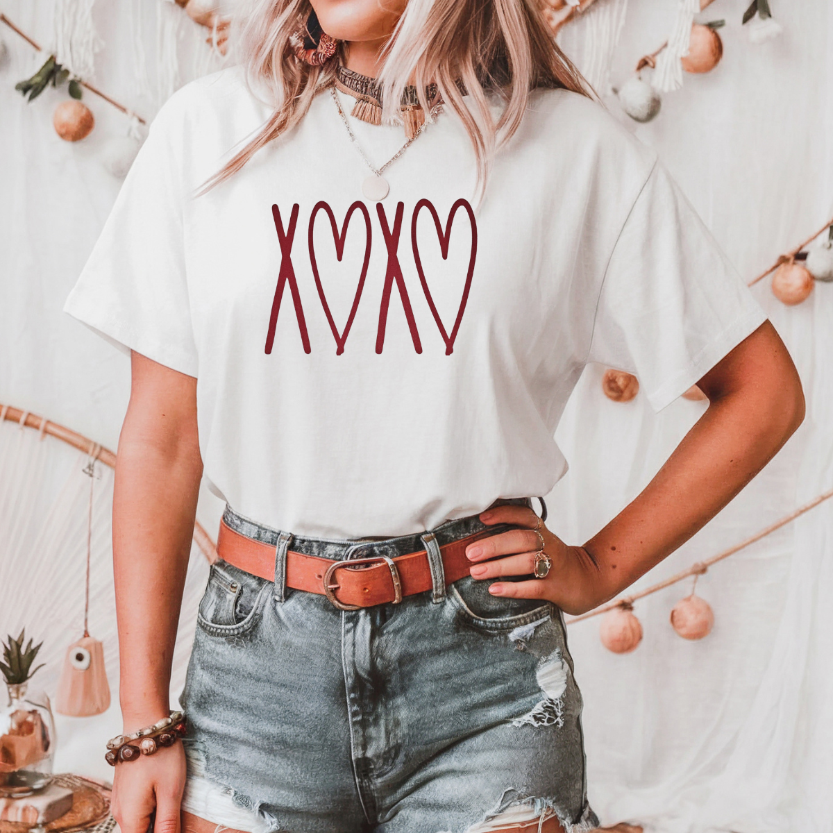 xoxo red heart