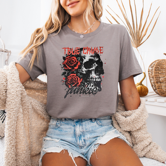 True Crime Junkie Skull