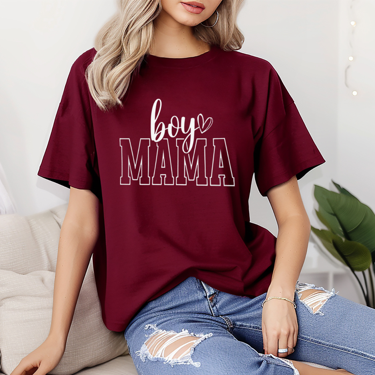 Boy Mama heart