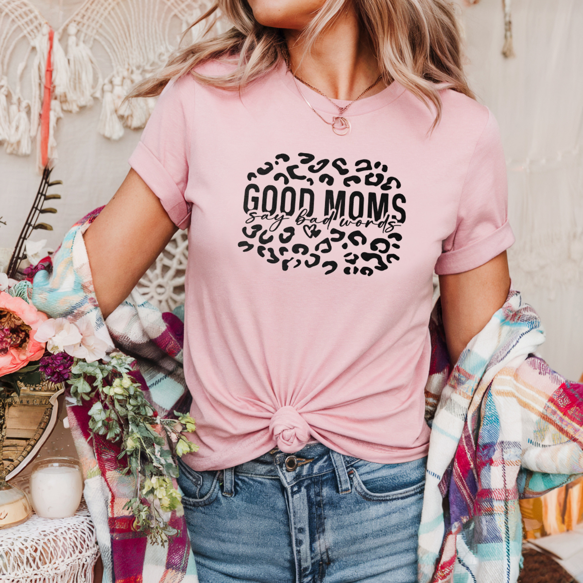 Good moms say bad words leopard
