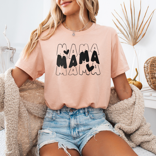 Mama stacked hearts