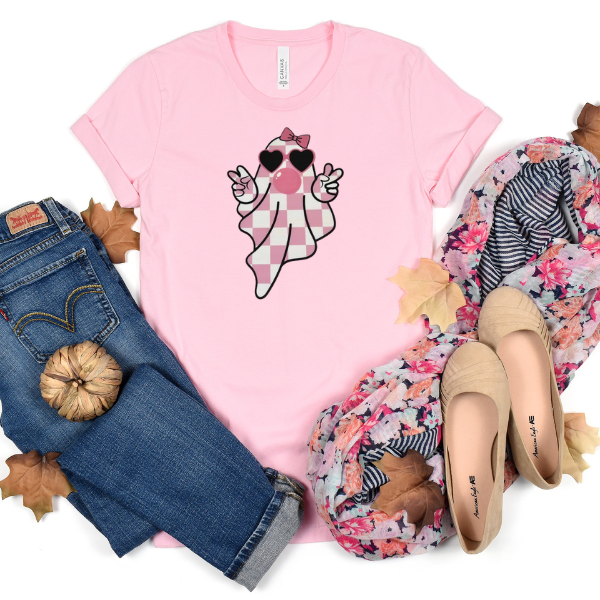 Pink checkered ghost