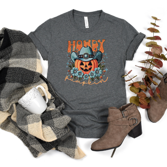 Howdy Pumpkin turquoise