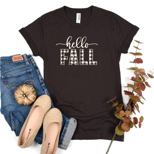 Hello fall checkered