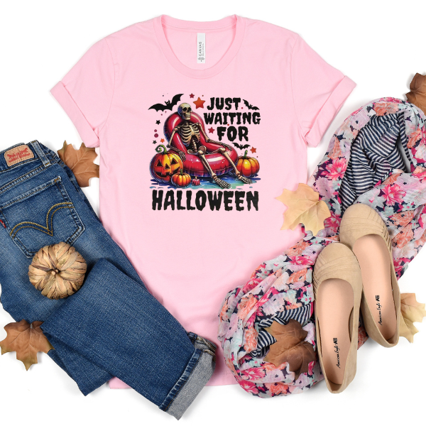 Waiting for Halloween skeleton