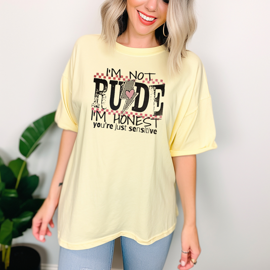 I'm not rude