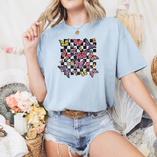 Butterfly checkered