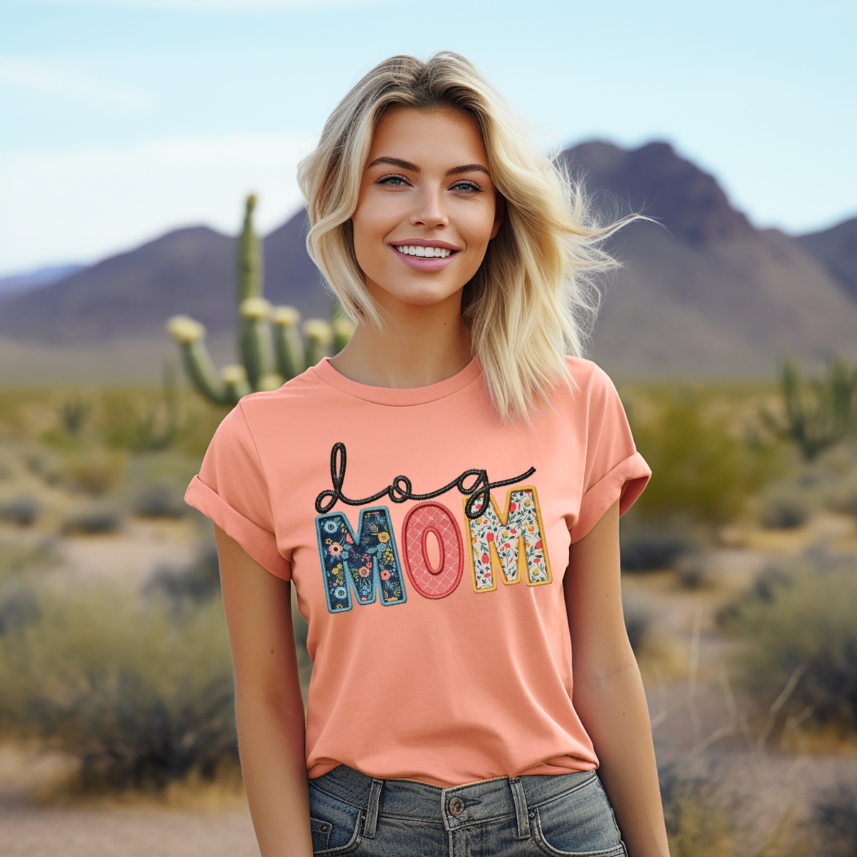 Dog Mom floral