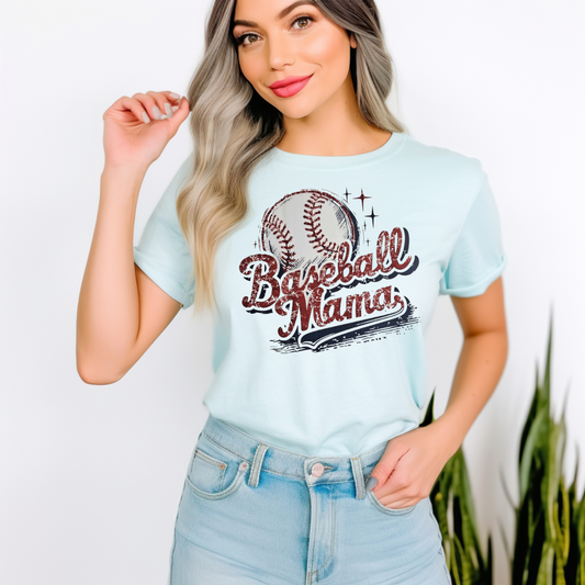 Baseball Mom with ball