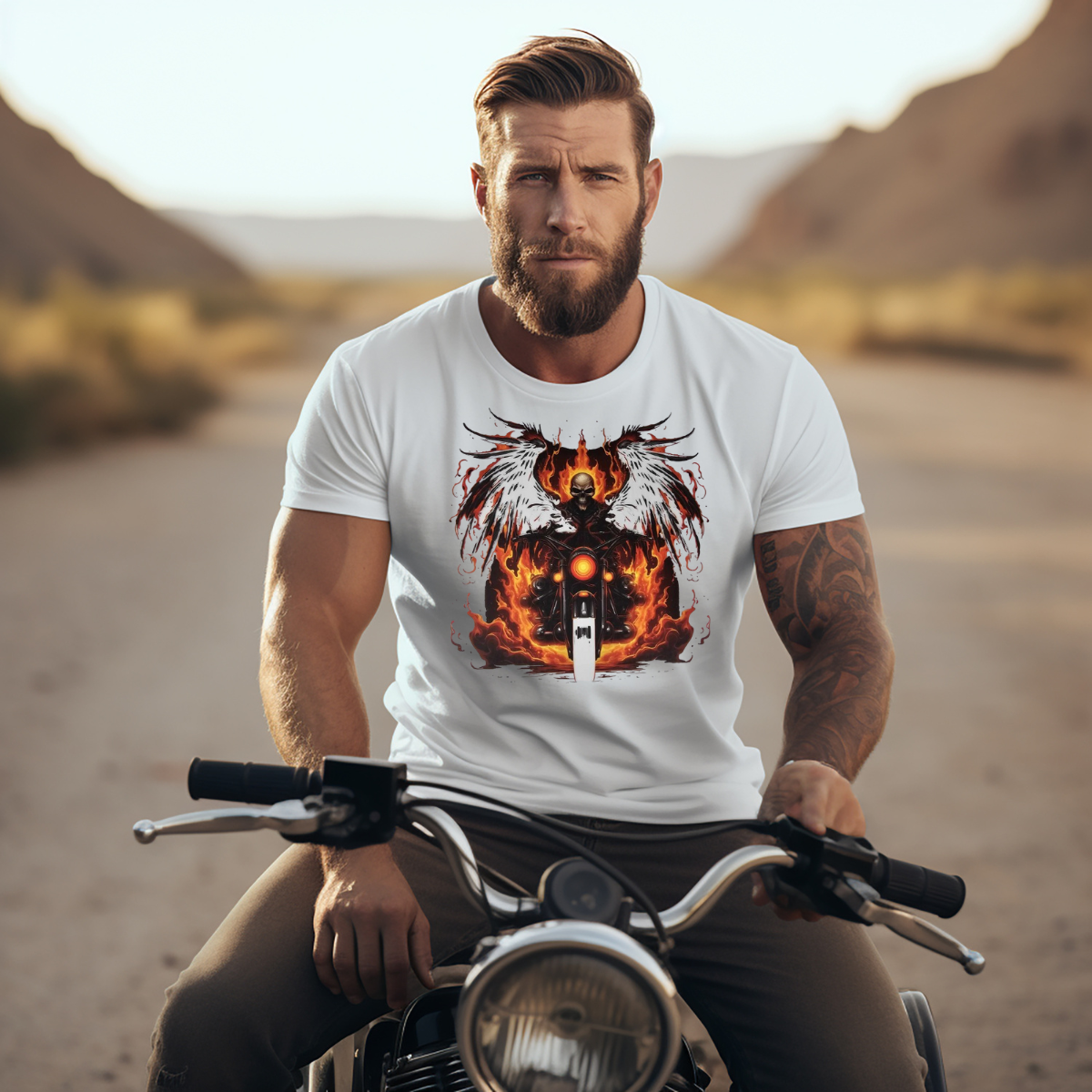 Skeleton motorcycle