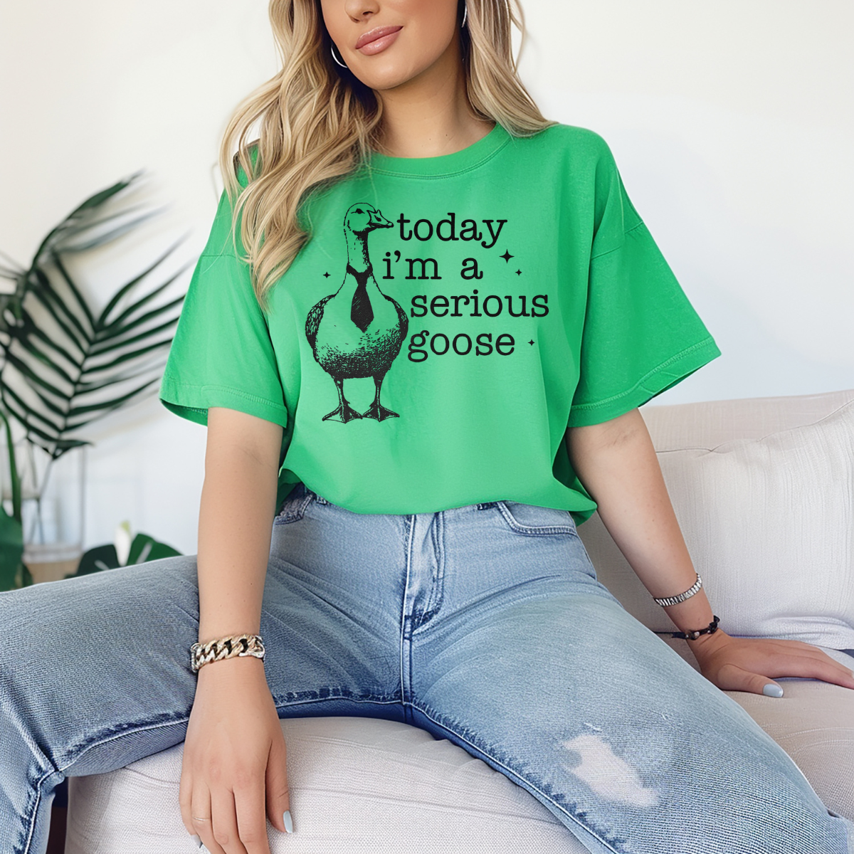 Today I'm a serious goose
