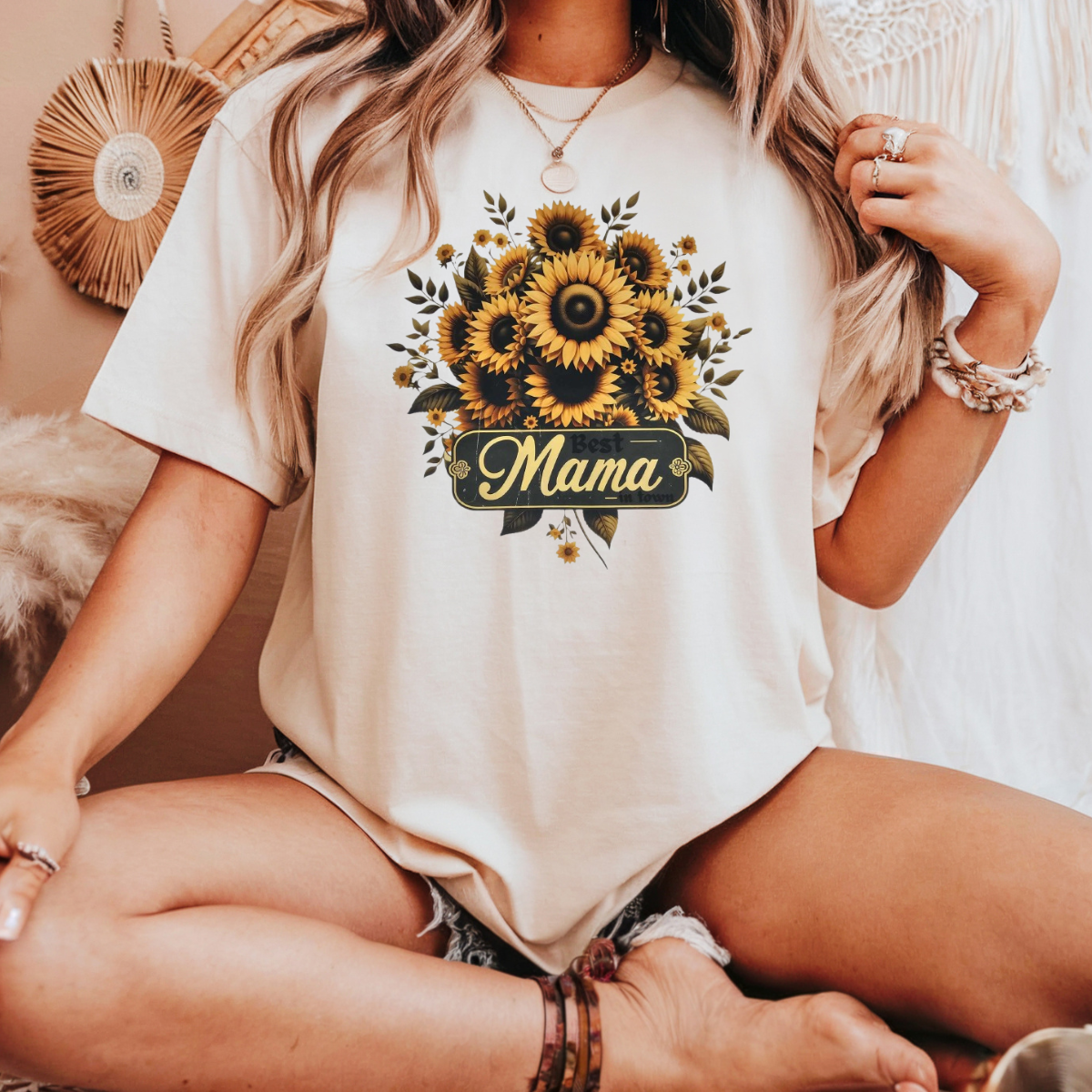 Best Mama in town sunflower