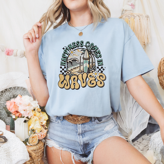 Happiness comes in waves
