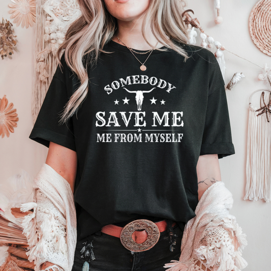 Save me bull skull white