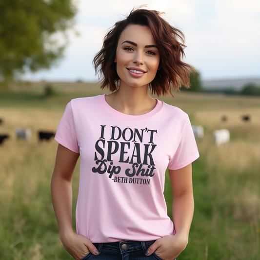 I don't speak