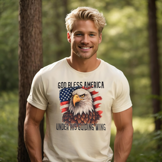 God bless America under his guided wing