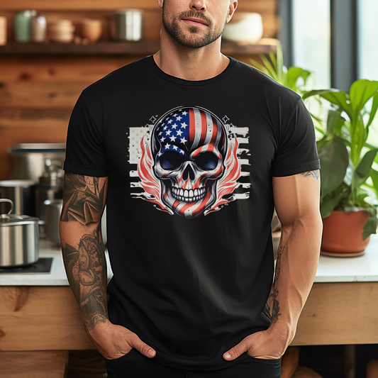 Patriotic skull