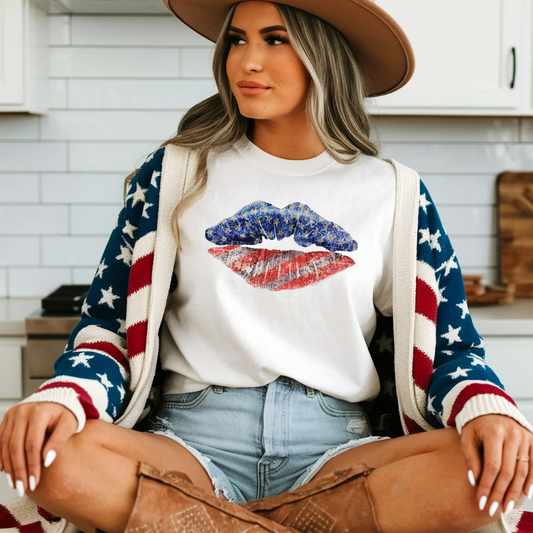 Patriotic lips