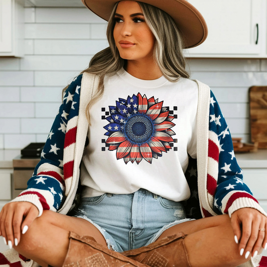 Patriotic sunflower