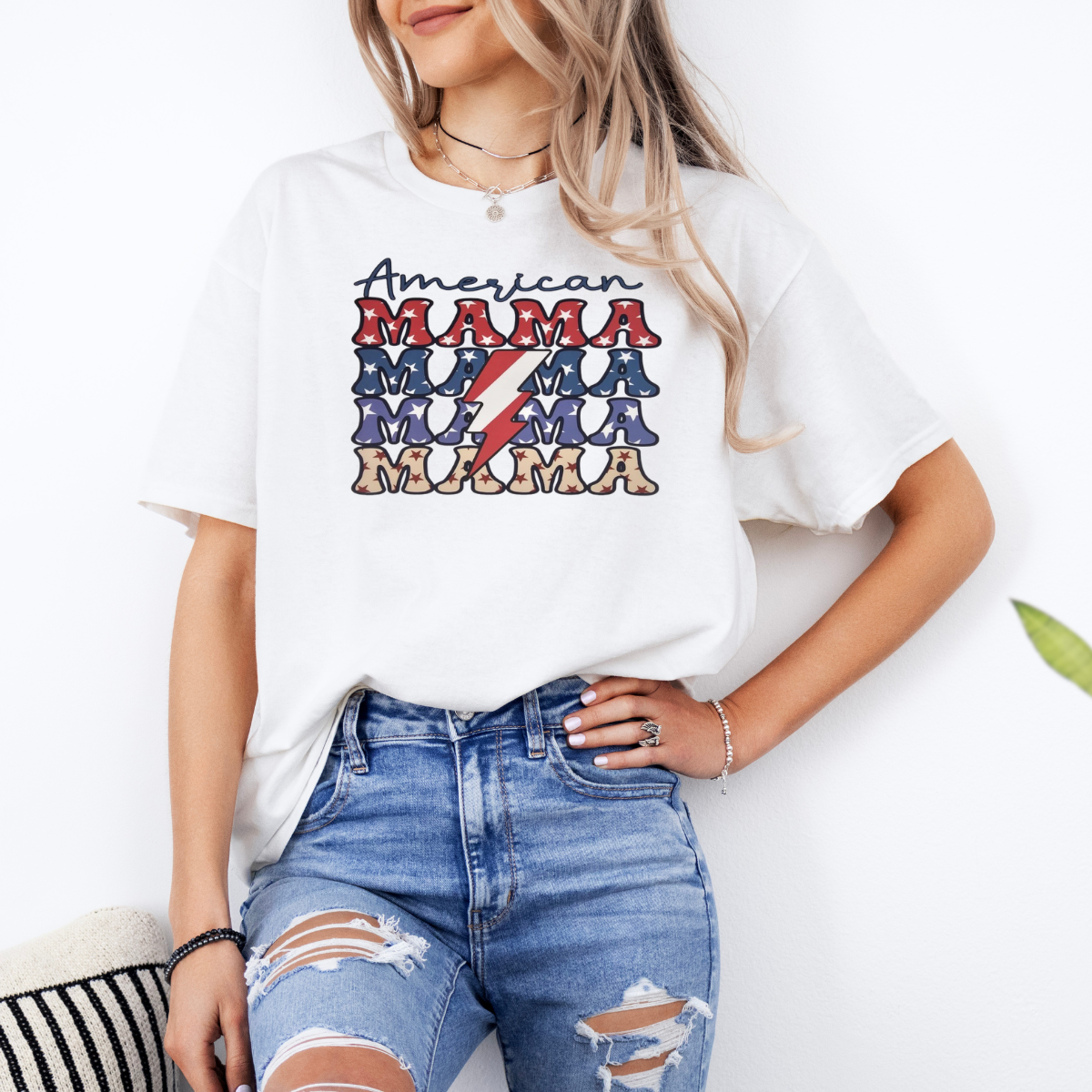 American Mama stacked patriotic