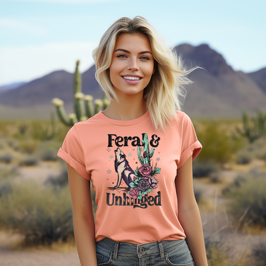 Feral and unhinged wolf