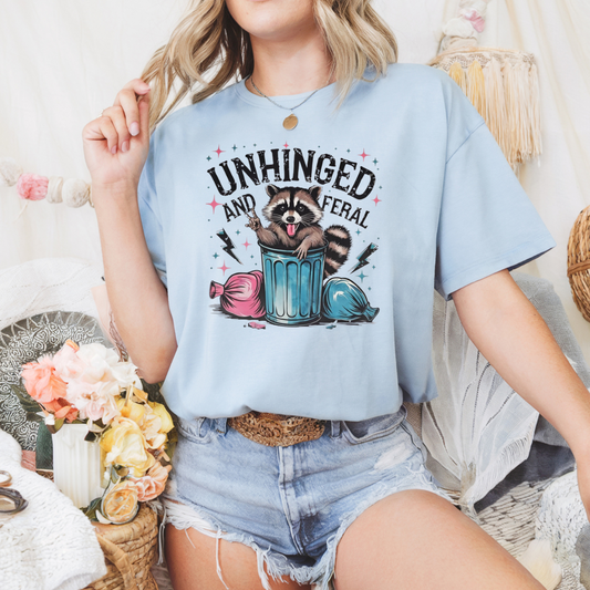 Unhinged and feral raccoon