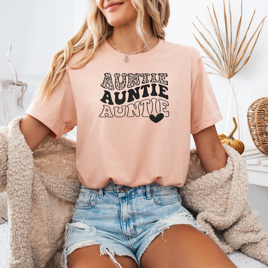 Auntie stacked with heart
