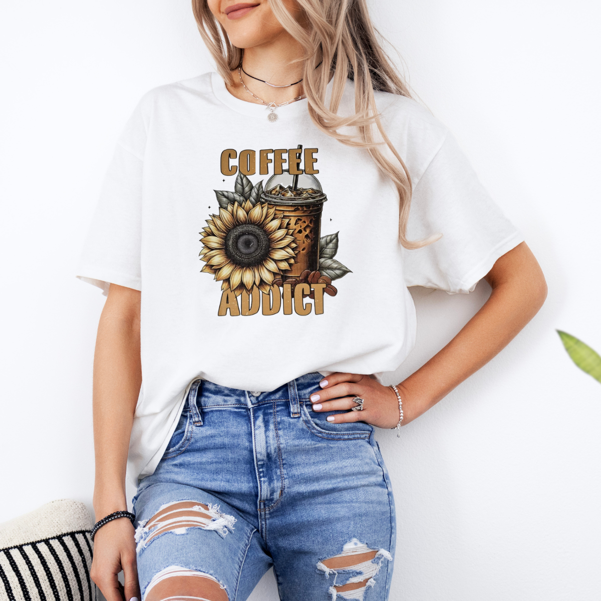 Coffee addict sunflower