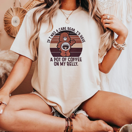 A pot of coffee on my belly