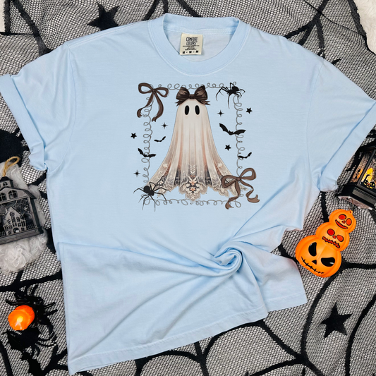 Lace ghost with spiders