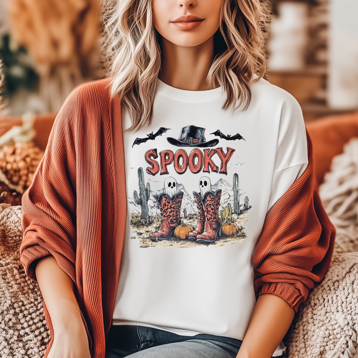 Spooky ghosts and boots