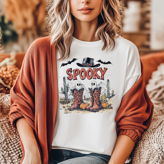 Spooky ghosts and boots