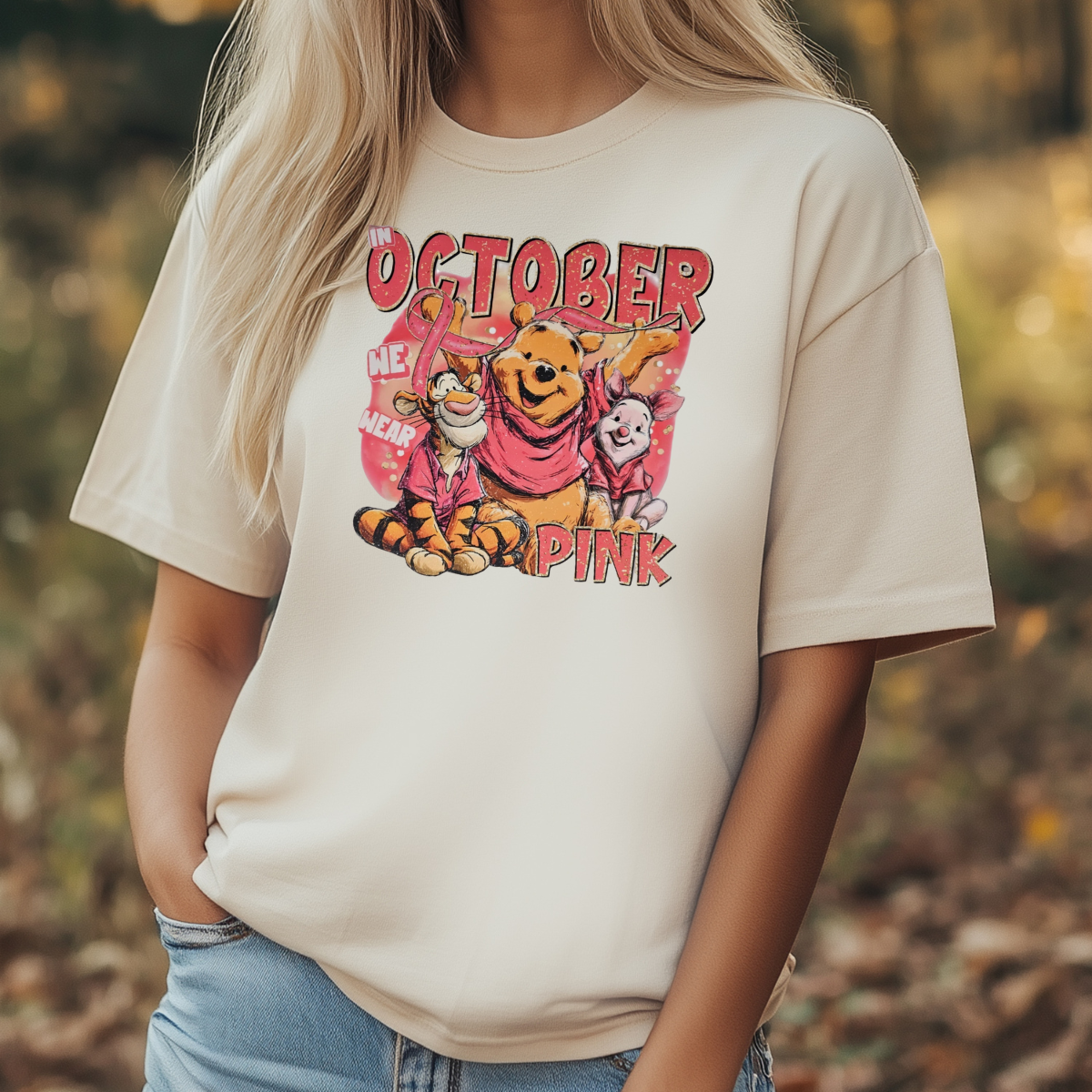 In October we wear pink bear
