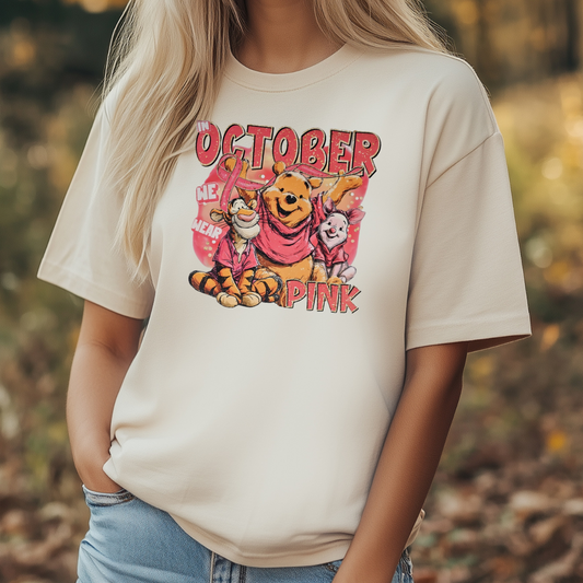 In October we wear pink bear