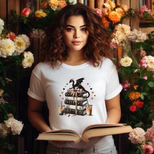 Dragon books and coffee