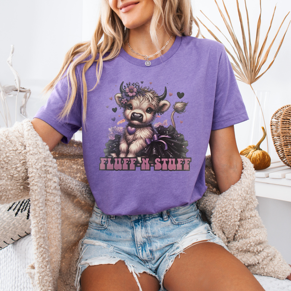 Fluff and stuff cow