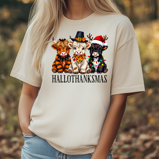 Happy Hallothanksmas cows