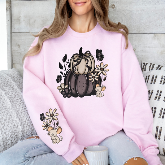 Pumpkin mouse with sleeve