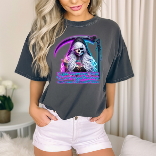 I am coming skeleton