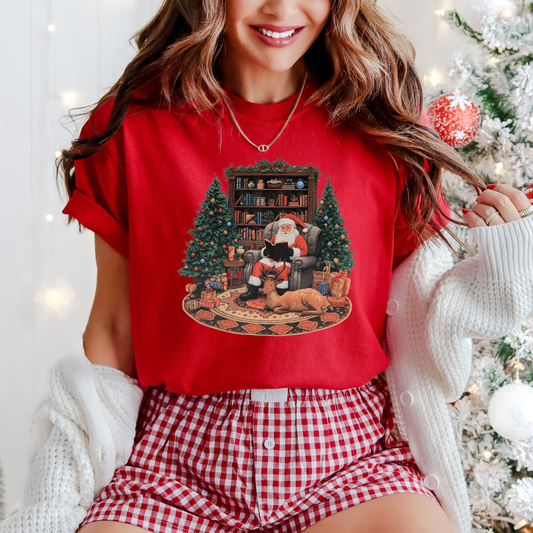 Santa reading