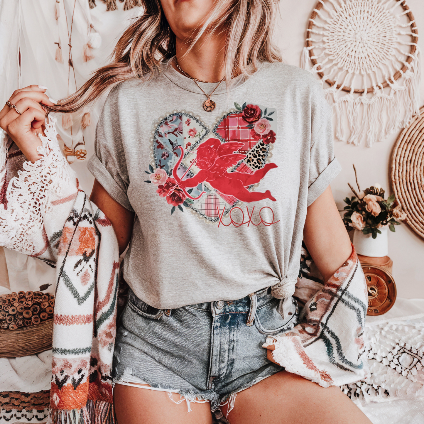 XOXO Cupid heart