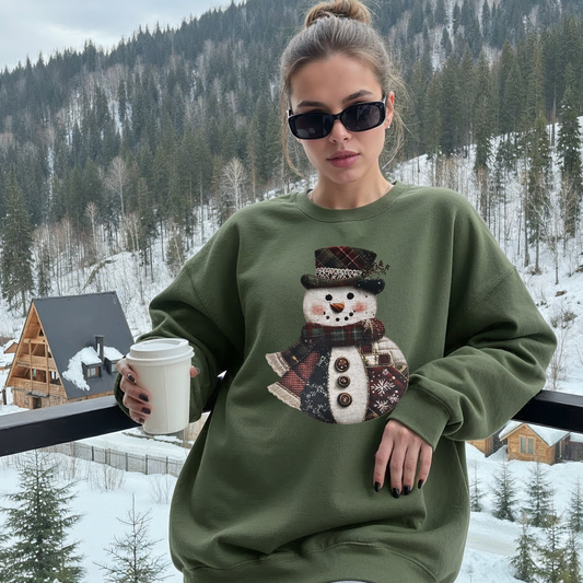Quilted snowman