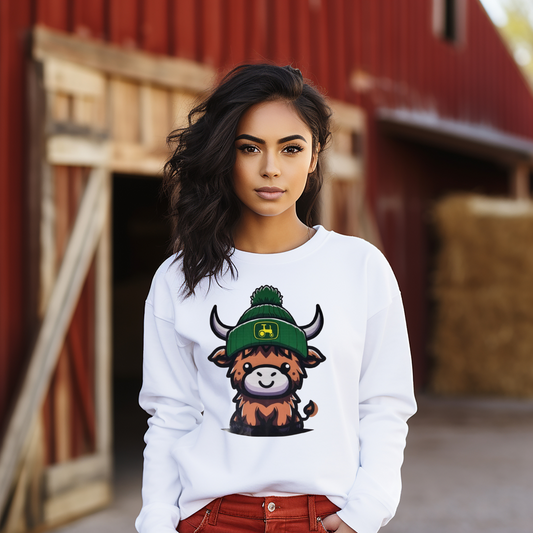 Green beanie highland