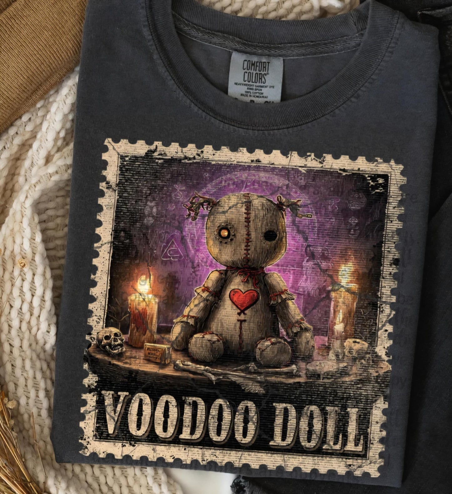 Voodoo doll stamp